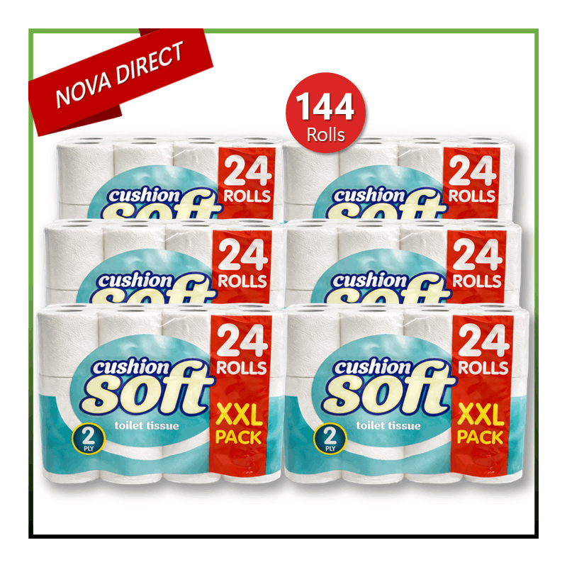 TEMU Toilet Tissue | 2-ply Quilted & Embossed Toilet Paper | Soft, Strong & Gentle For | Bulk Pack