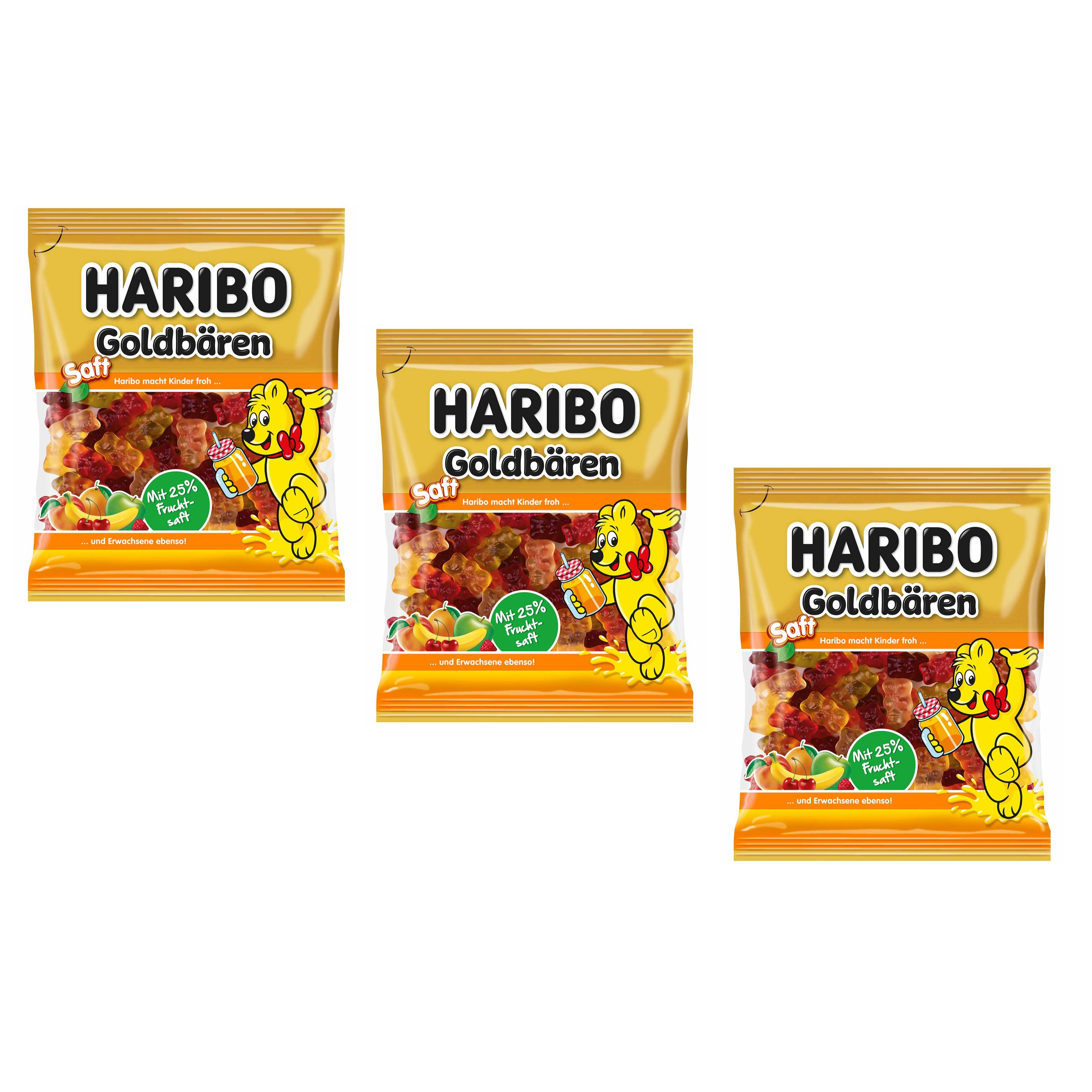 Haribo Juice Gold Bears 3 X 160g