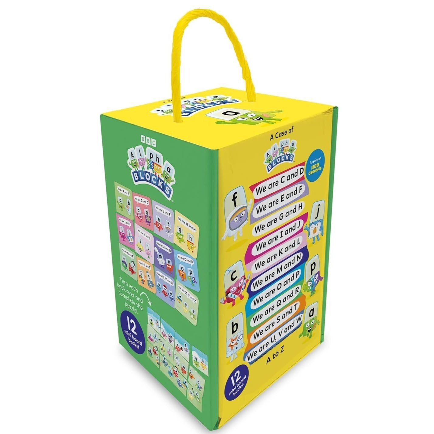TEMU A Case Of Alphablocks 12 Mini Books Collection Box Set - Ages 0-5 - Board Book