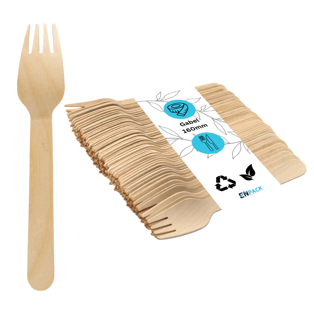 Wooden Forks Disposable - 200/500/1000pcs Of Cutlery Disposable (forks) 160mm - Kitchen Forks, French Fry Forks, Accessories - Wooden Fork For , Picnic, Party Dishes - Disposable Cutlery Fork.