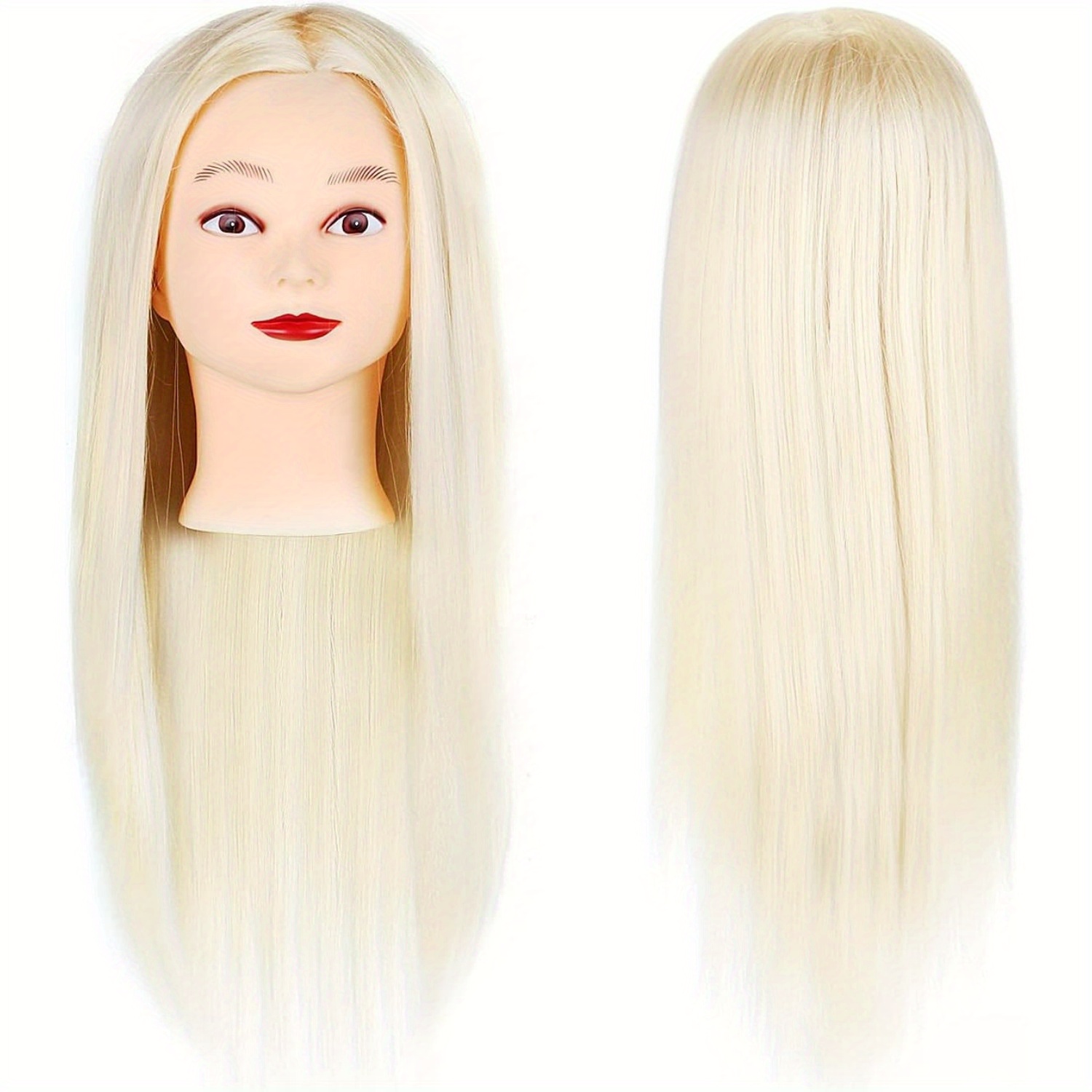 E-shop 24" Übungskopf Friseurkopf Frisierkopf Puppenkopf Salon Ausbildung Kosmetik Haar