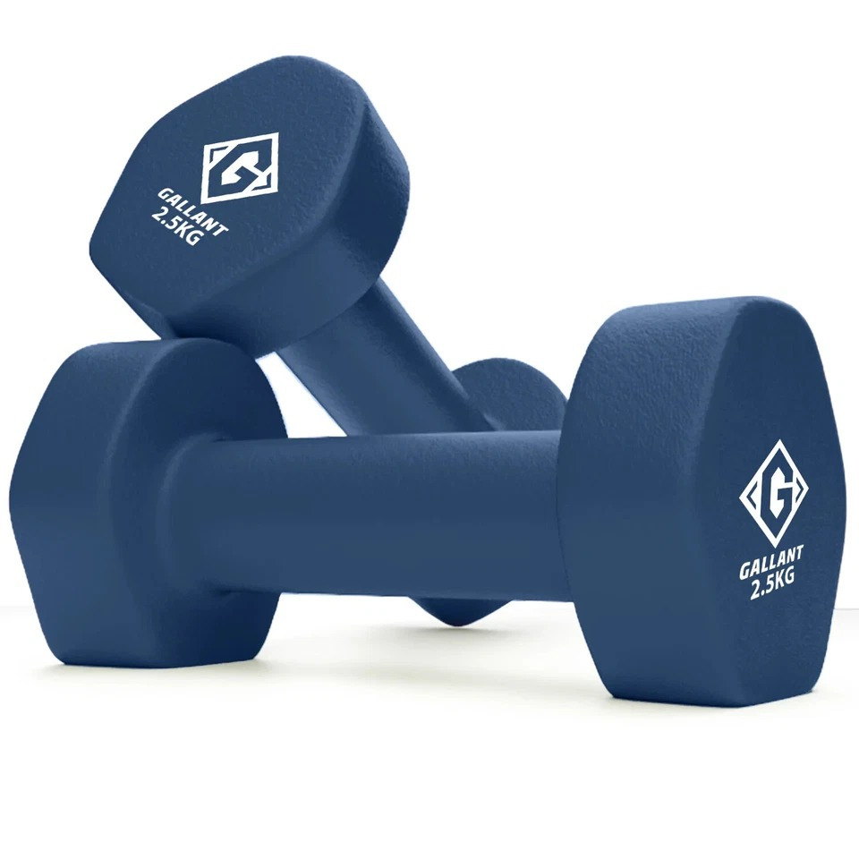 Pair of Dumbbells Set - Hex Neoprene Coated Hand Weights