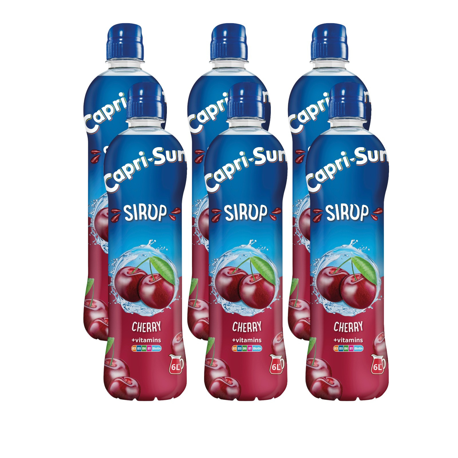 Image of Capri-sun Syrup + Vitamins Cherry 600ml (6-pack)