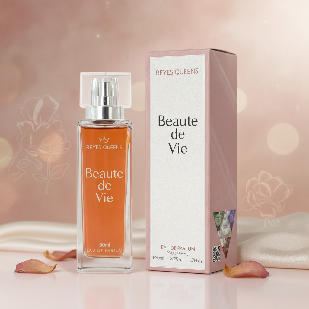 E-shop Everlyx - Perfume of Life von Queens Eau De Parfum für Damen 50ml - Blumiger und eleganter Duft, der Freude und Selbstvertrauen inspiriert -