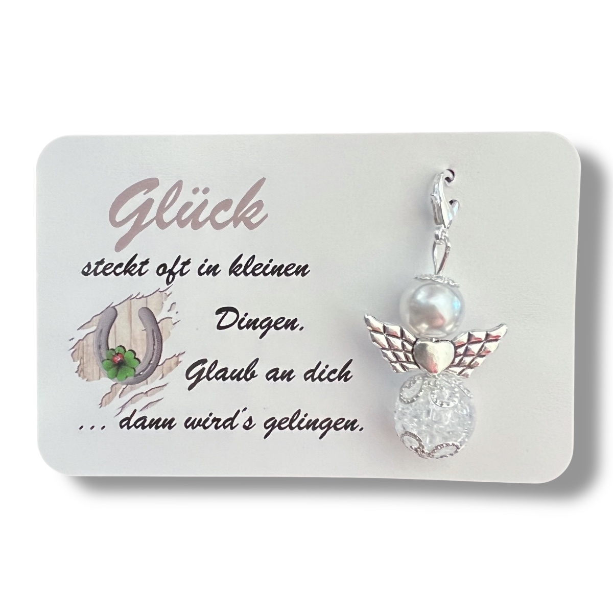 Guardian Pendant - 3-piece Set - Luck In - White