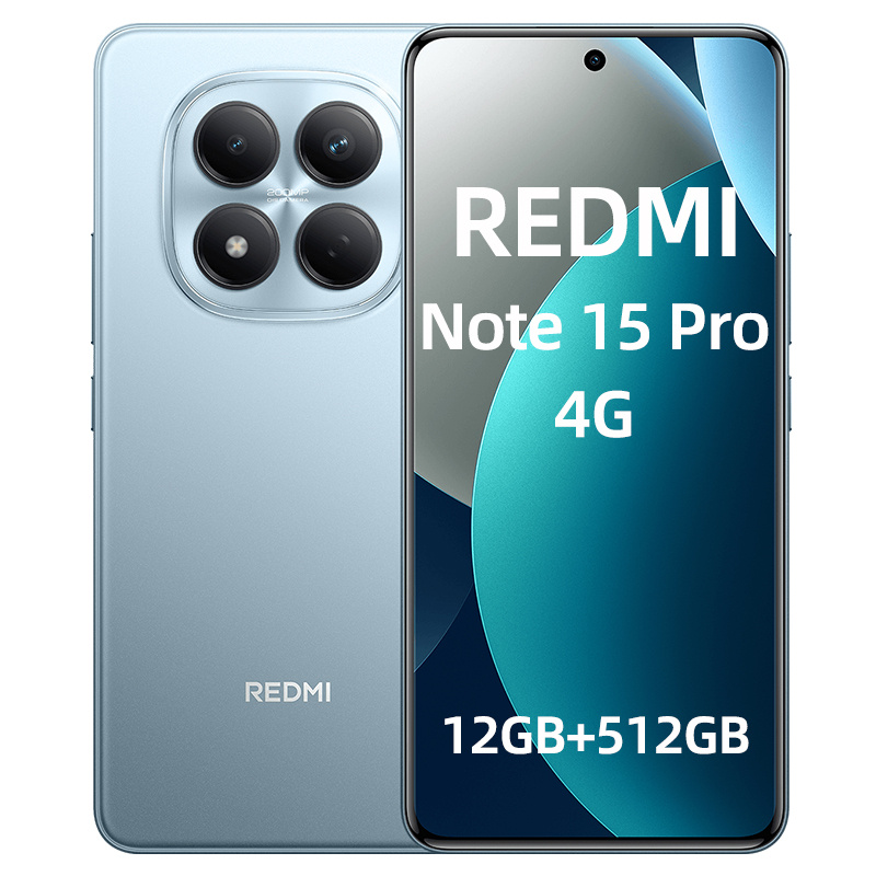 Image of Xiaomi Redmi Note 15 Pro 4g Smartphone, 12gb+512gb, Helio -ultra, 6.77" Amoled Display, 200mp Main Camera, 6500mah (typ) Battery, Charger Not Included, 25100ra69g