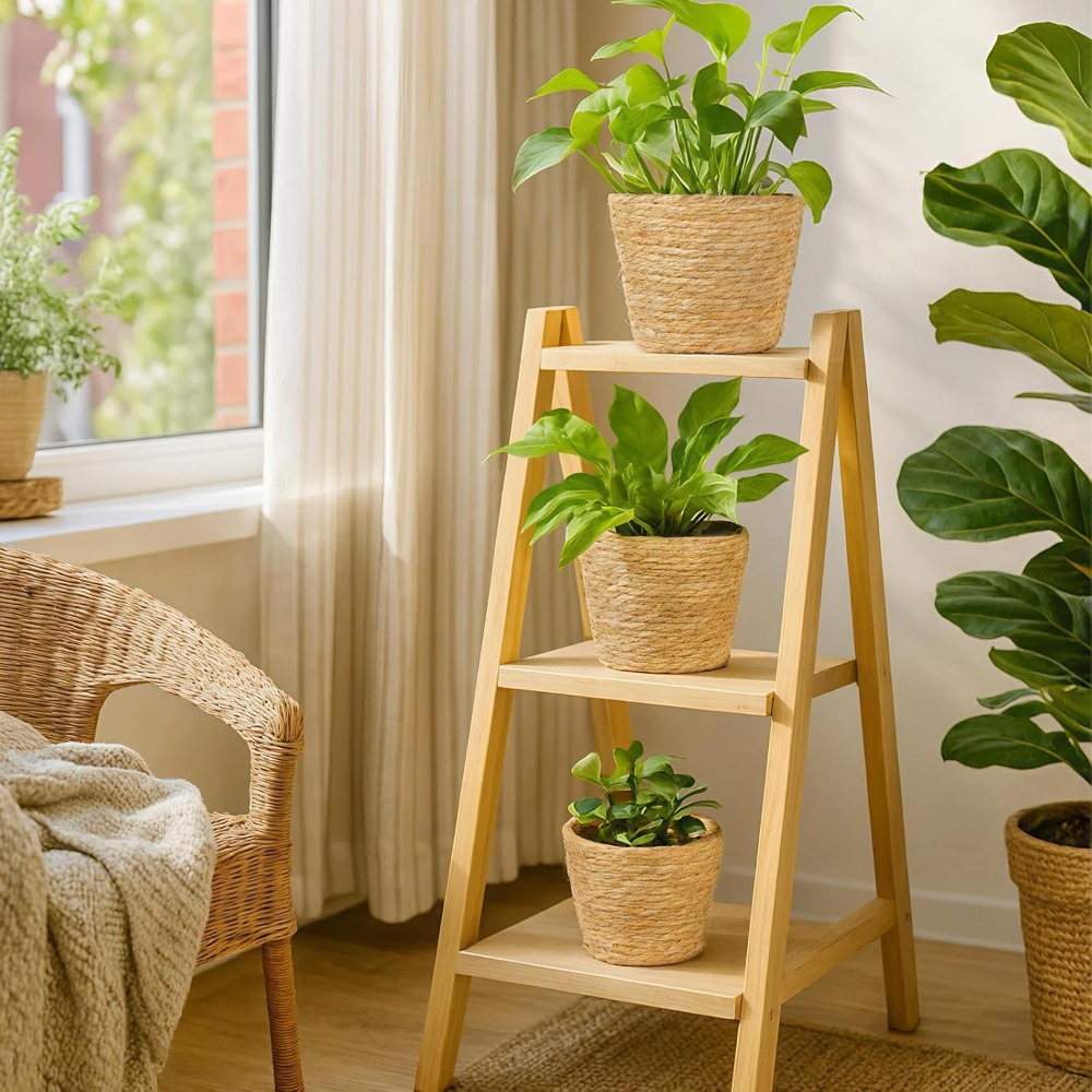 Image of 3rd-pack Plant Baskets, Natural Plant Pots For Home And Garden Decoration