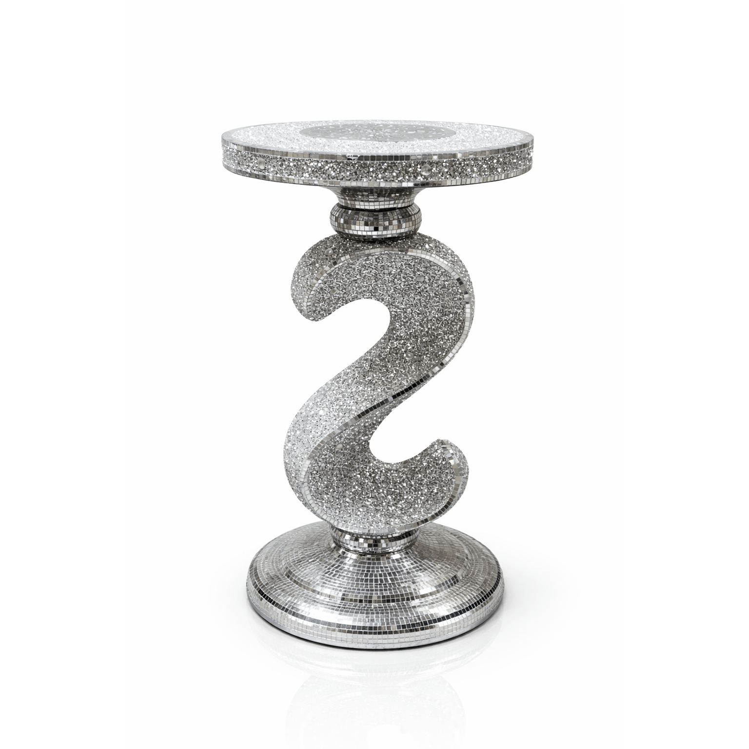 Venetian Mirrored Table Stand Bed Side Lamp Mosaic: retailer-supplied image