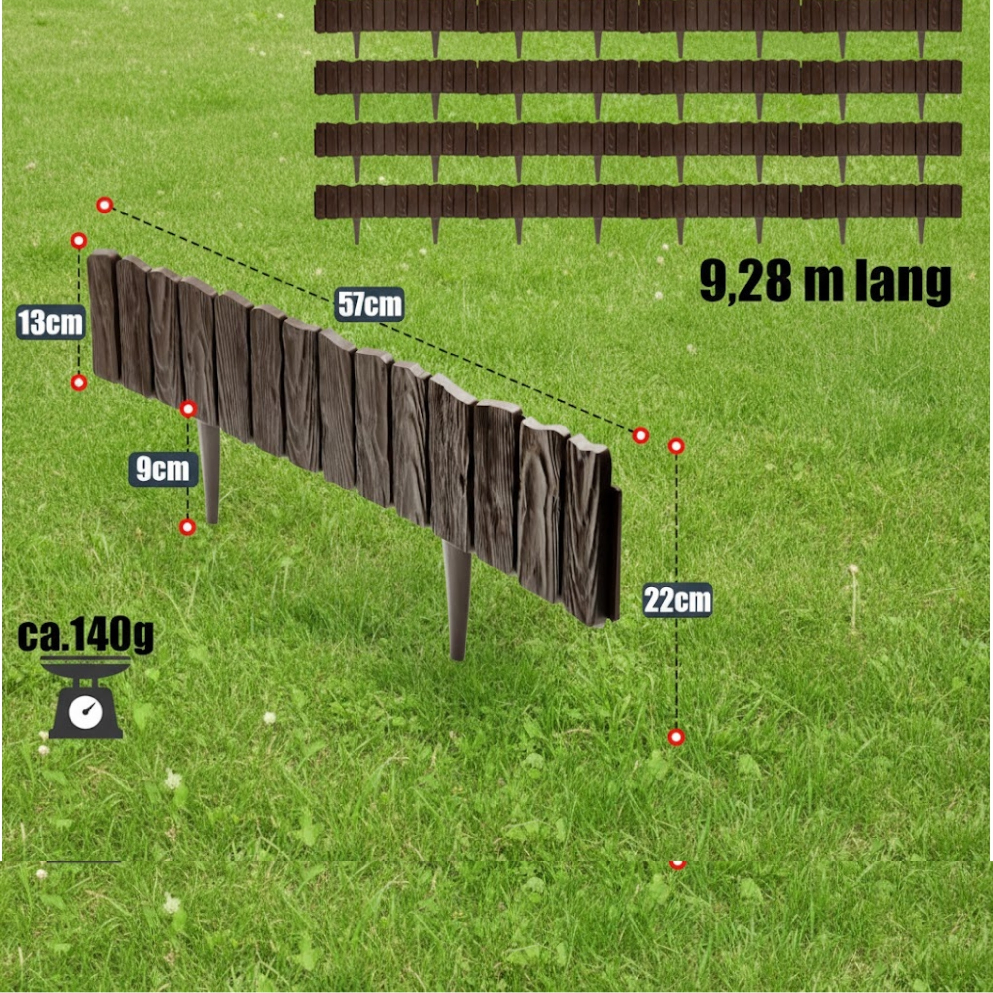Plastic Lawn Edging And Bed Border