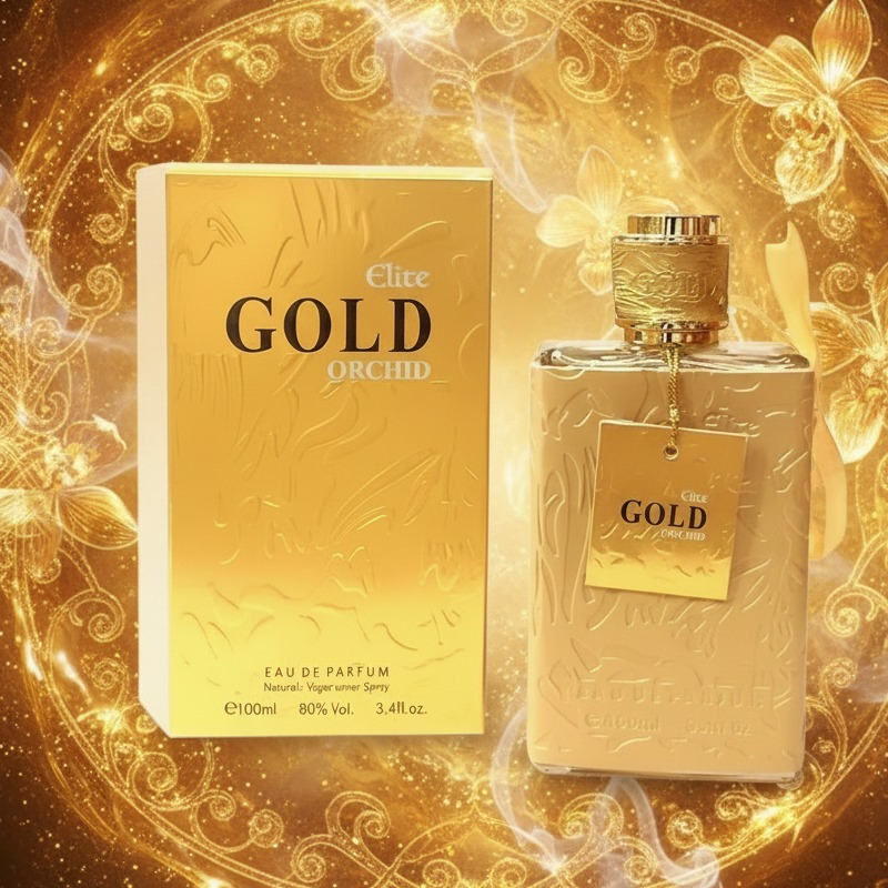 TEMU Everlyx - Perfume Gold Orchid by Fragrance Couture Eau de Parfum 100ml femenina sofisticada con notas dulces y ambaradas - , elegante y duradero