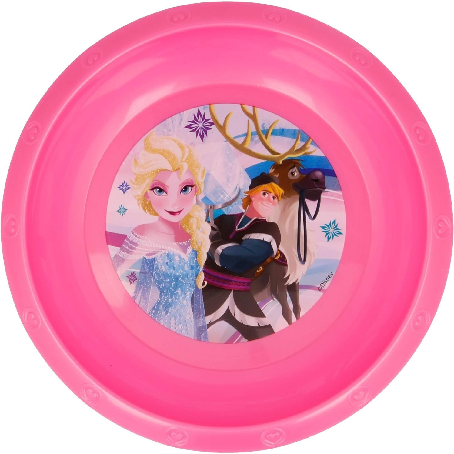 Baby Girl Deep Plate Reusable Tableware In Polypropylene For Kids And Babies - Girl