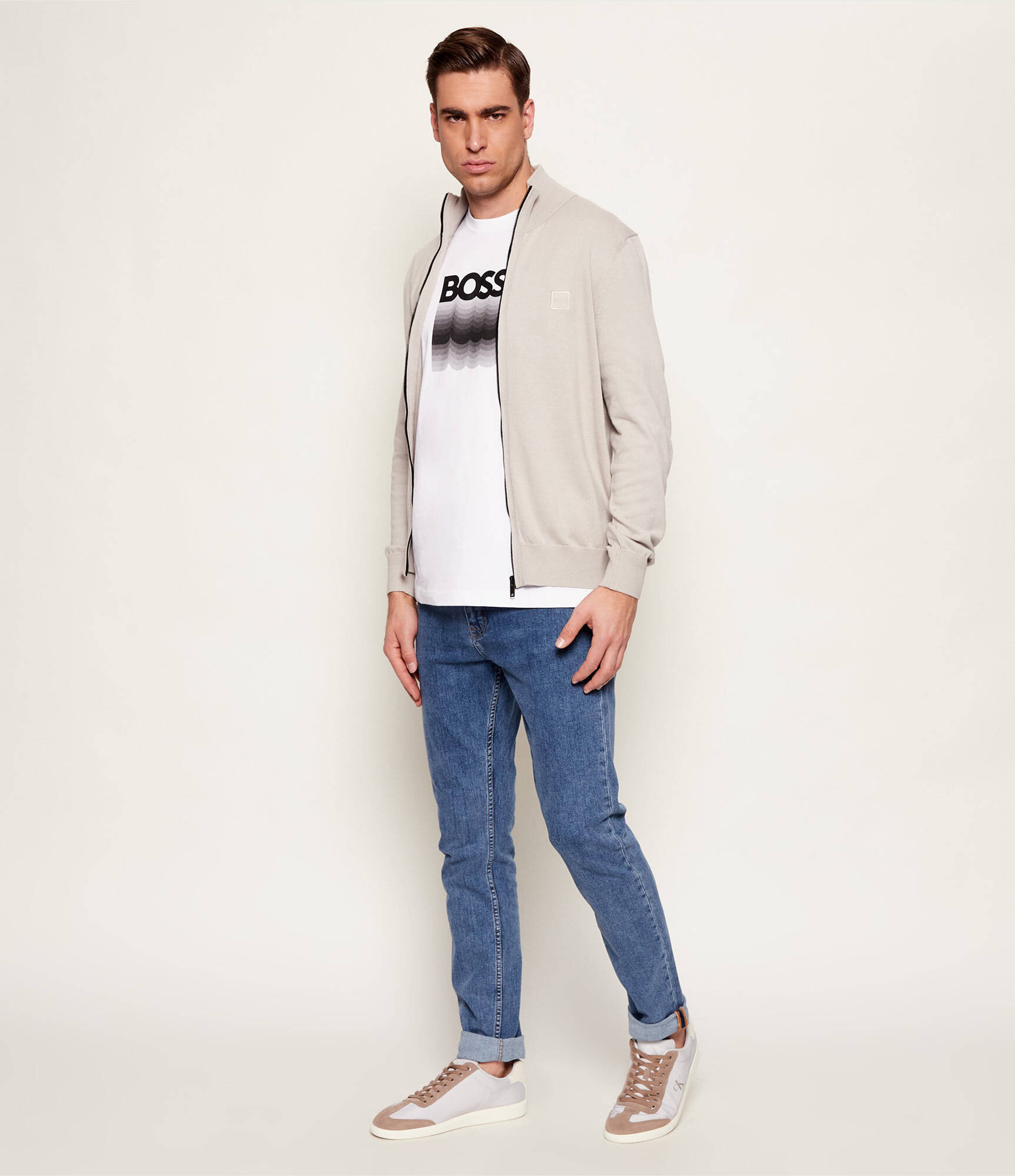 Calvin Klein Heren Witte Basket - Veters