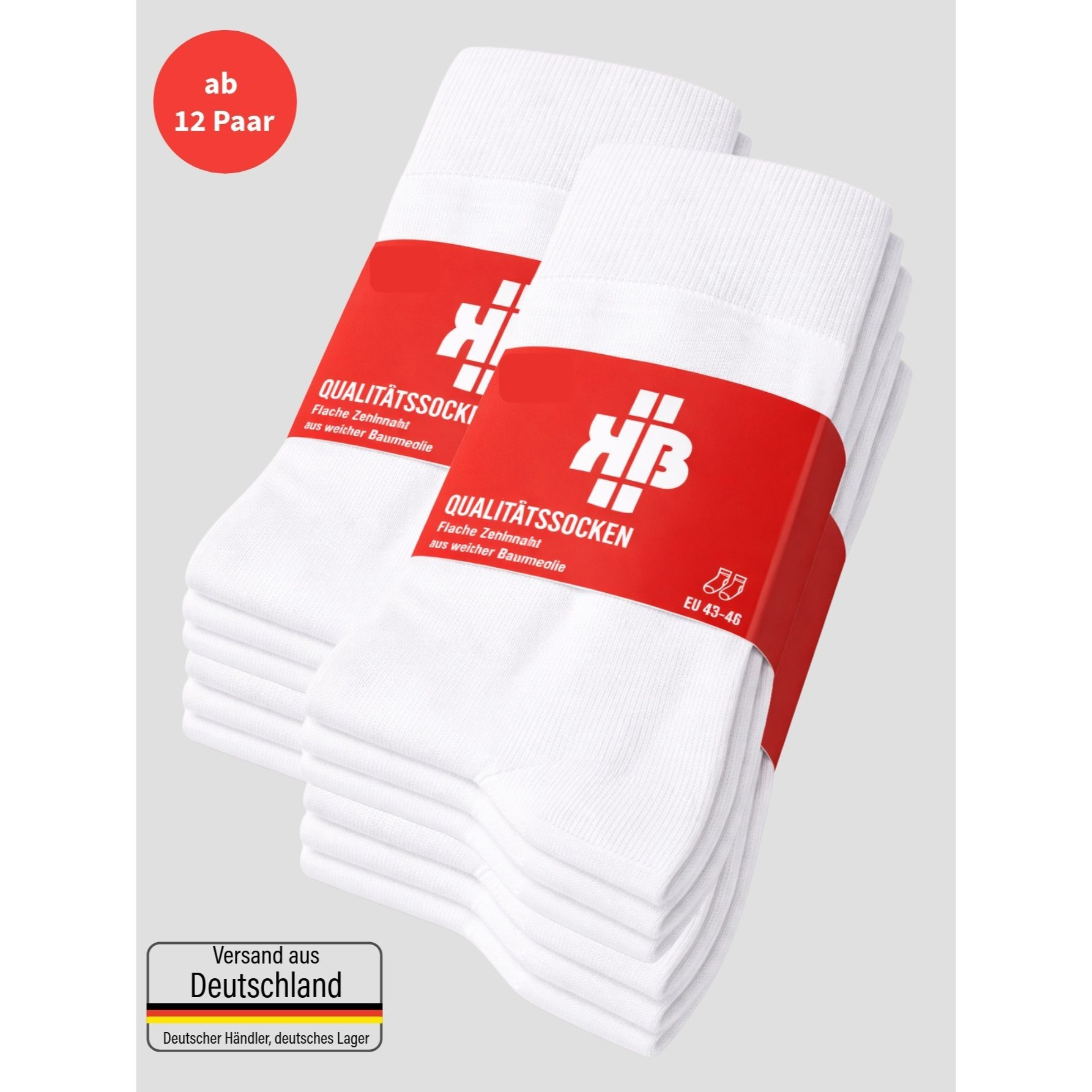 Whitesocks For – Doctor Socks / Professional Socks – Highcontent – 12, 24 Or 36 Pairs – Shipping From Germany