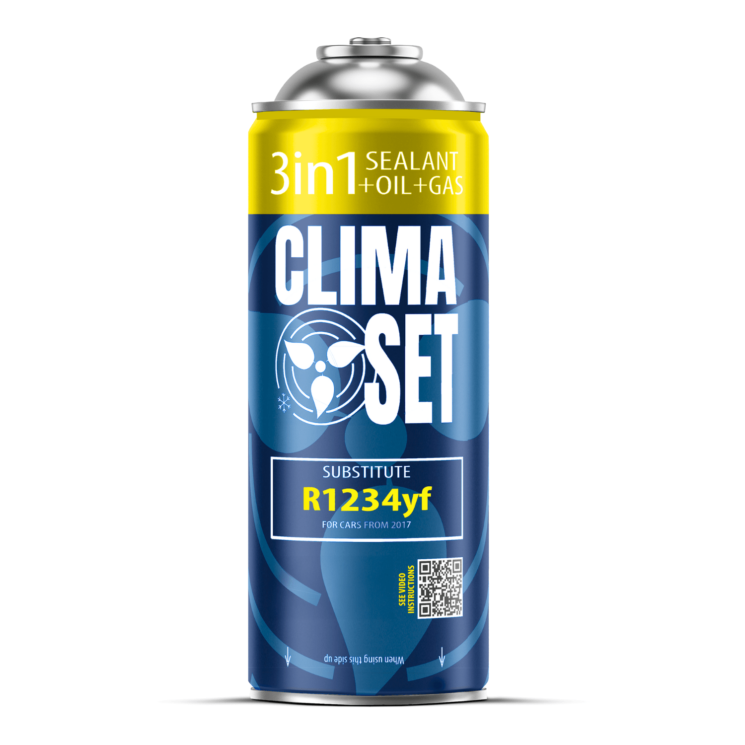 3-in-1 R1234yf Refrigerant For Car Air Conditioning Recharge, Oil, Sealant, Reusable Can With Thread, For Vehicles Manufactured