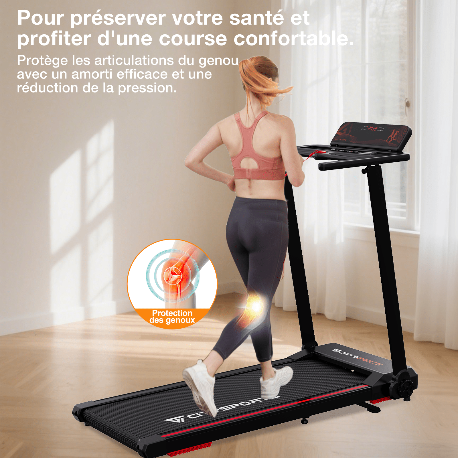 Tapis De Course électrique Pliable 1-12 Km/h – écran LED, Bluetooth, Compact – Idéal Maison