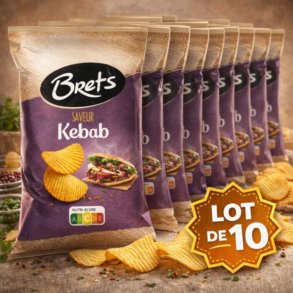 Chips Brets Kebab - 10 X 125g
