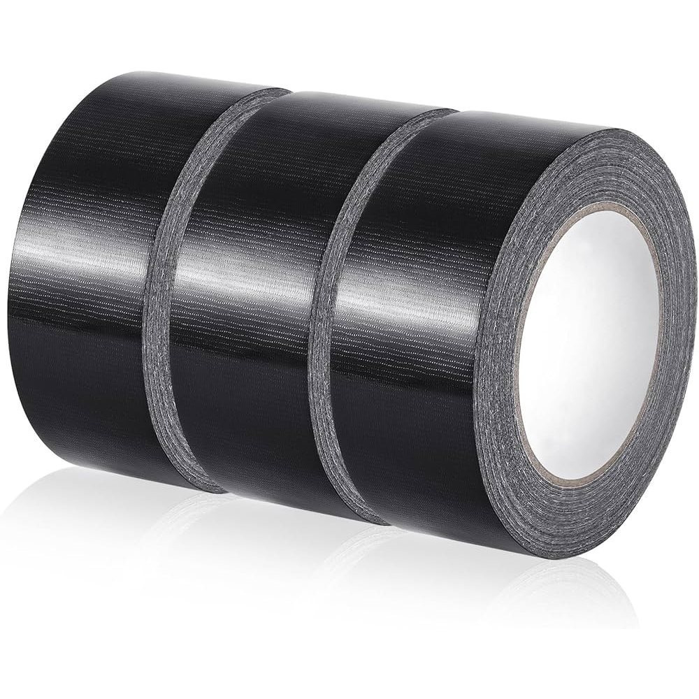 3 X Black Tape / 3-pack Black Duct Tape 48mm X 10m / 3 Rolls Black Duct Tape / Roll Black Duct Tape