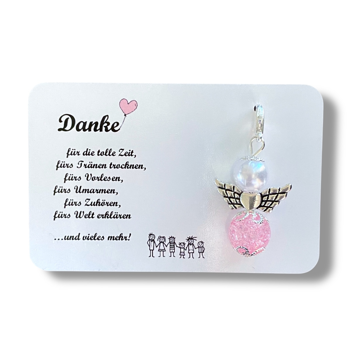 Image of Guardian Pendant - 3pcs Set - Thank You - Pink - Farewell Kindergarten