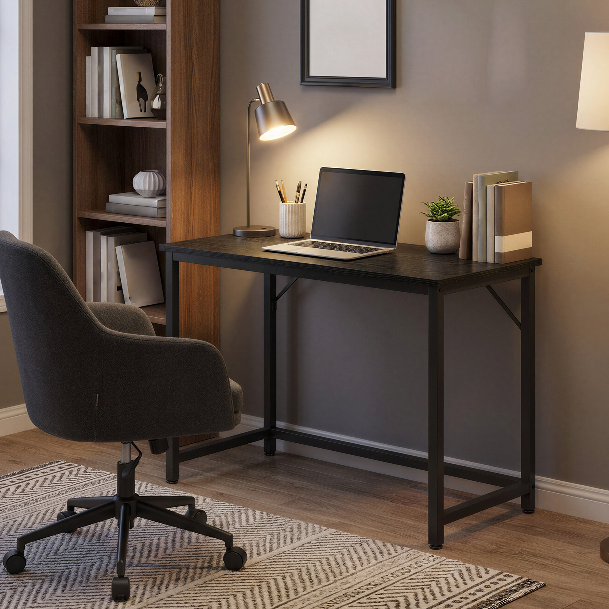 Industrial Metal Desk (80x70x50cm), Computer Desk, Table, Workstation For Home Office & Bedroom
