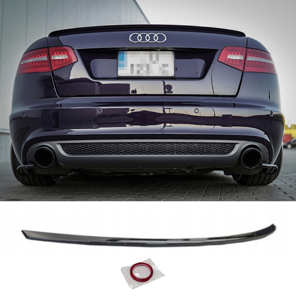 For A6 C6 Rear Spoiler 2005-2011 Abs Plastic Performance Look Aerodynamic Design