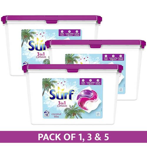in 1 laundry washing capsules with long lasting fragrance detergent pods 18 multipack