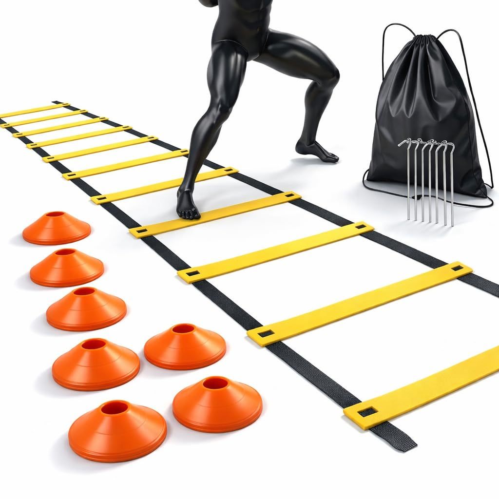 Tk Coordination Trainer 6 M - Football Training Equipment With 10x Cones, Versatile Training Equipment