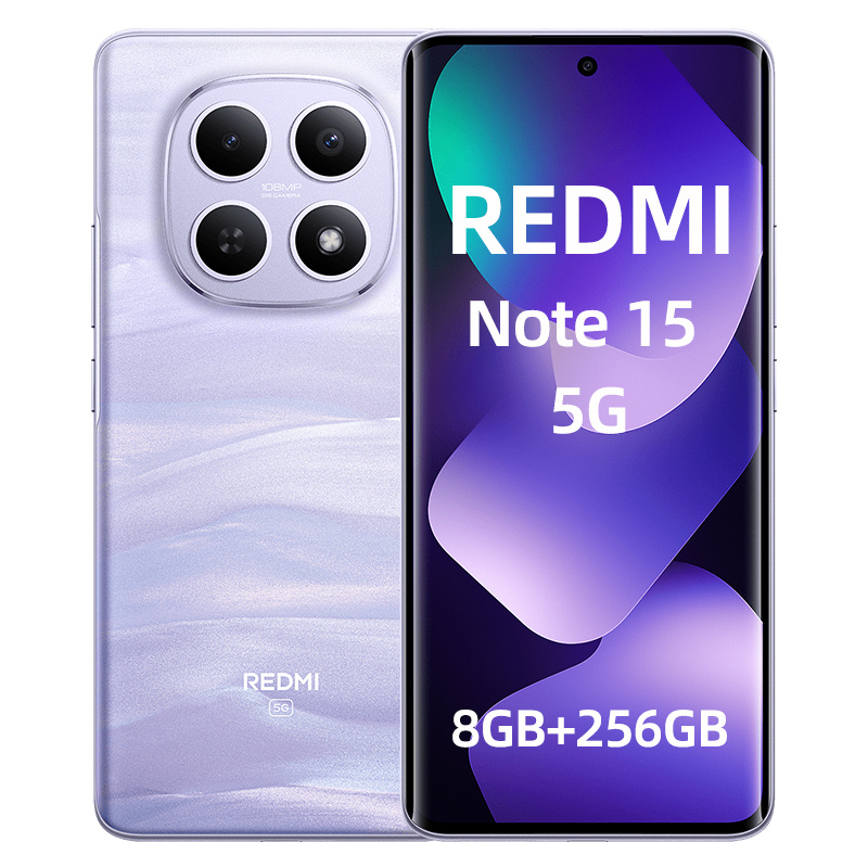 Xiaomi Note 15 5g Smartphone, 8gb+256gb, Snapdragon® 6 Gen 3, 6.77" Amoled Display, 108mp Main Camera, 5520mah (typ) Battery, Charger Not Included, 25098ra98g