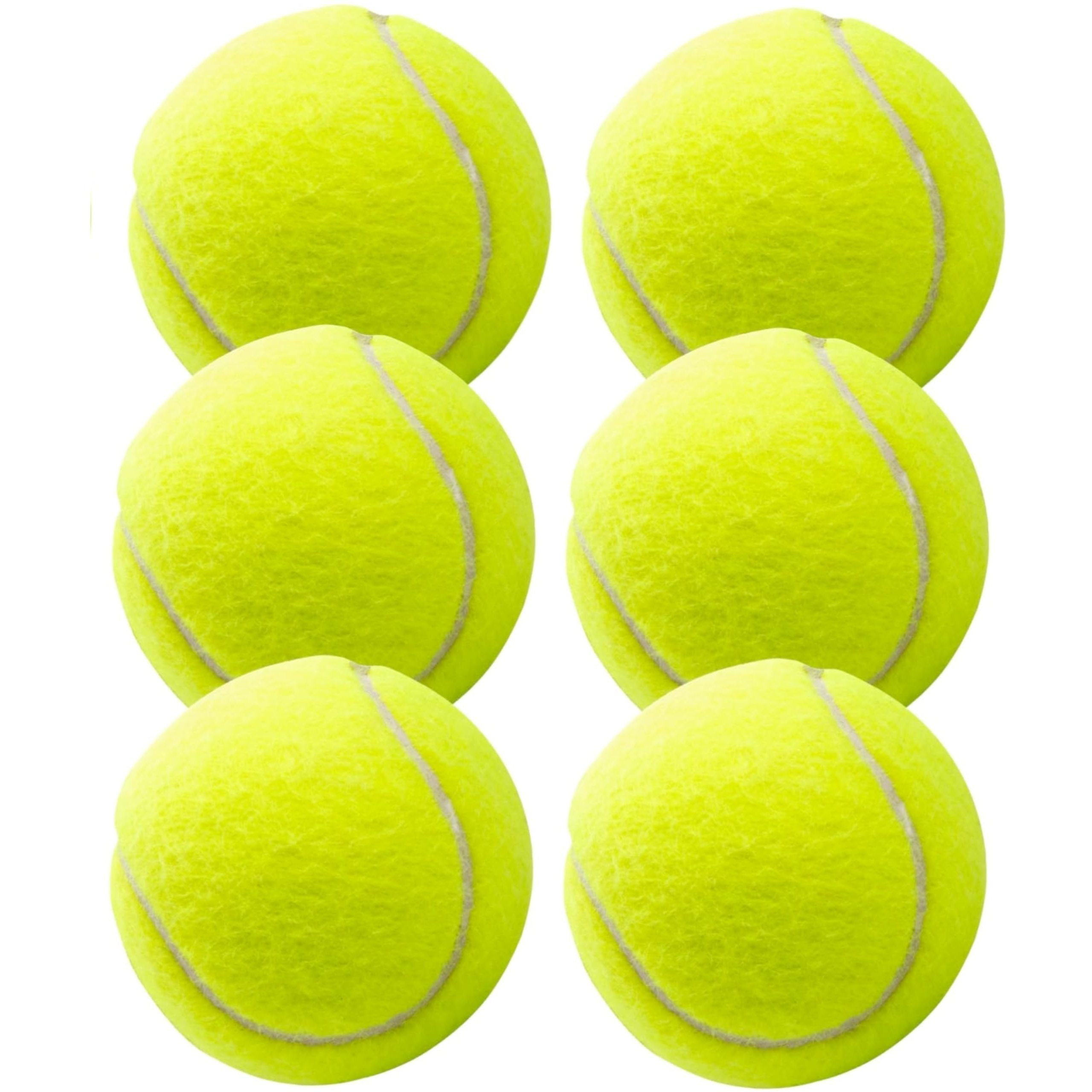 Tk 6-pack Tennis Balls - Competition & Training - Yellow Tennis Ball For Kids & Dogs & Washing Machine