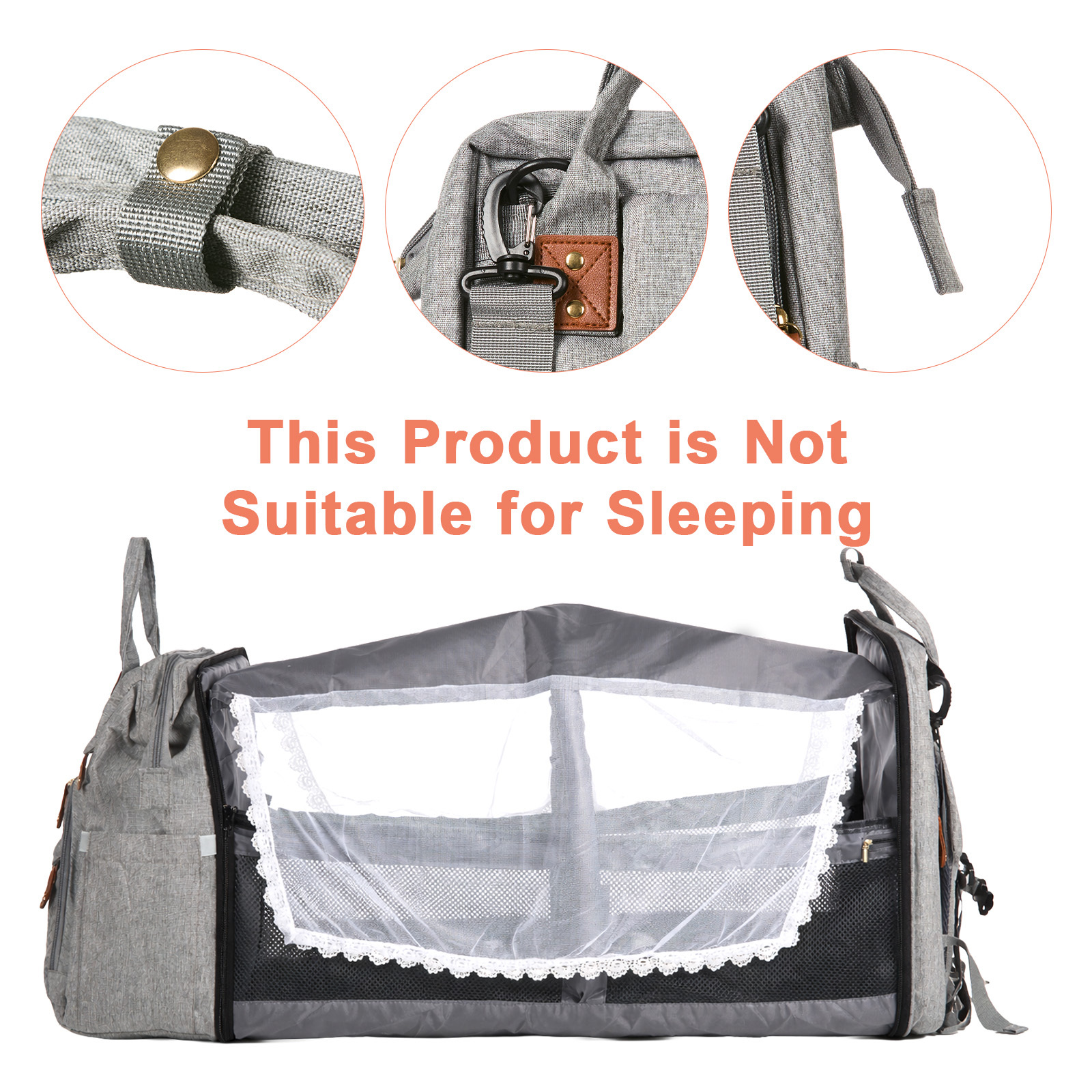 Diaper Bag Backpack with Changing Station for Travel