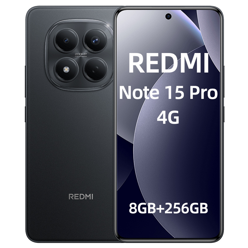 Xiaomi Redmi Note 15 Pro 4g Smartphone, 8gb+256gb, Helio -ultra, 6.77" Amoled Display, 200mp Main Camera, 6500mah (typ) Battery, Charger Not Included, 25100ra69g