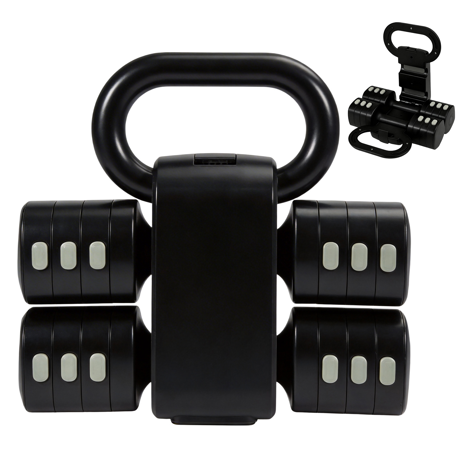 Image of Adjustable Kettlebell Set, Dumbbell Set For Women (2–5 Kg), Adjustable Weights, 2-in-1 Kettlebell For Women, Home Gym Fitness Set