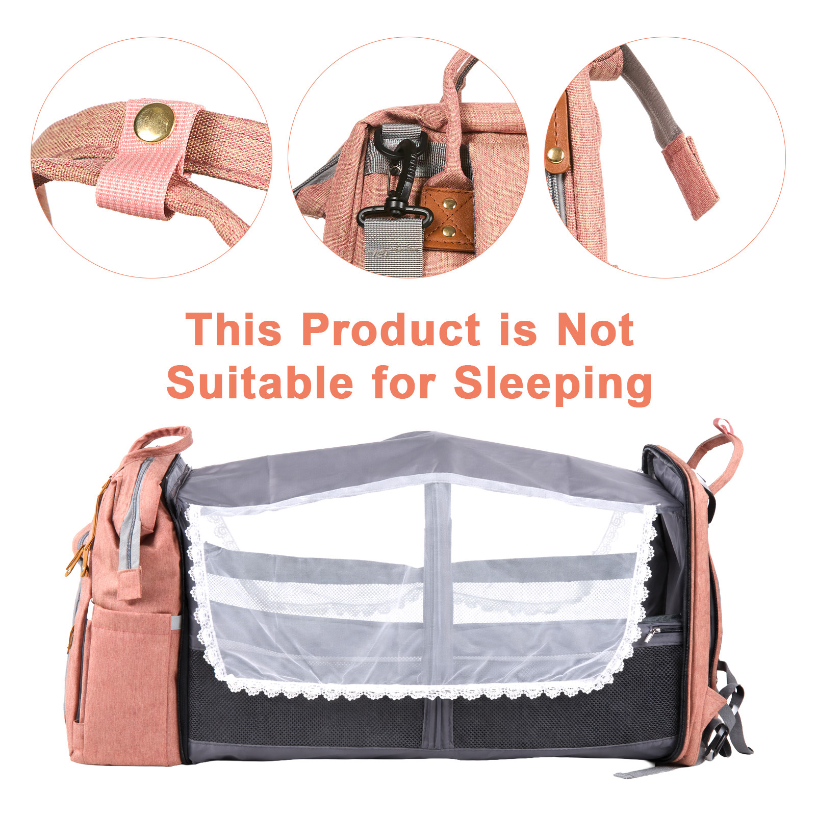 Diaper Bag Backpack with Changing Station for Travel