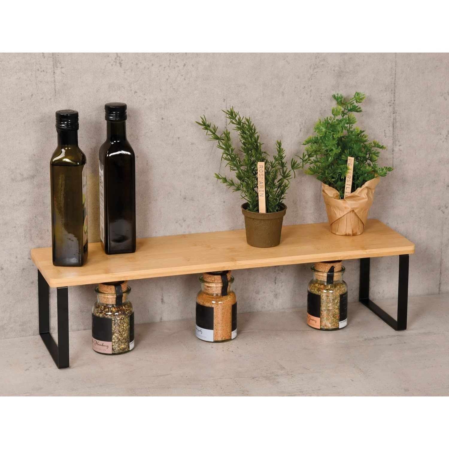 Image of Kesper Kitchen Shelf 55 X 13.5 X 15 Cm Shelf For The Kitchen Spice Rack Spice Shelf Shelf Kitchen Shelf Storage Surface Rack Kitchen Stand Storage Rack Applicable Shelf For Your Household