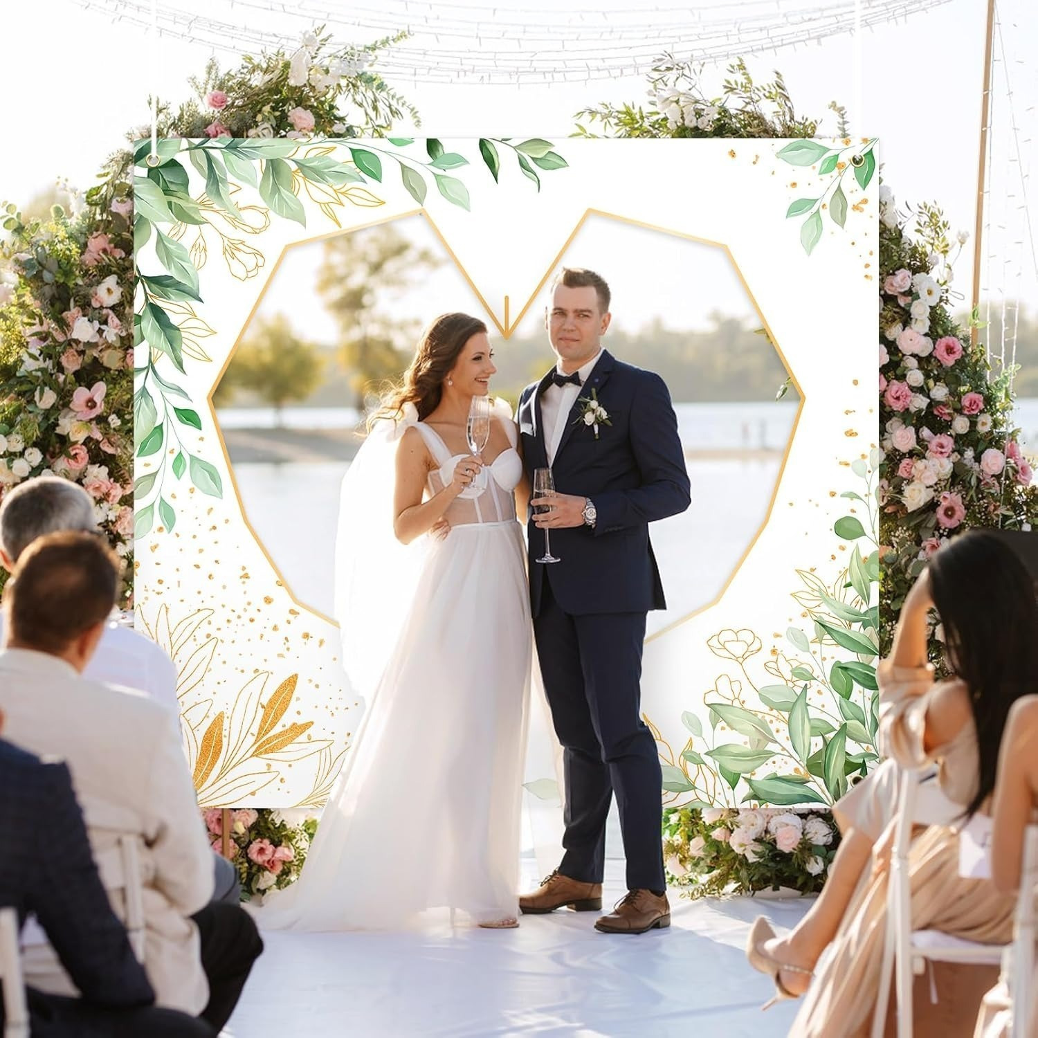 Wedding Heart Cutting Wedding Sheet With 2 Scissors, Just Married , Wedding Bed Sheet, Wedding Decoration, Registry Office Surprise, Wedding Games For Bride And Groom