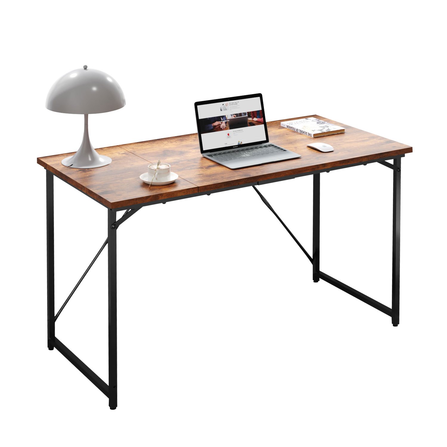 100/140/160 Cm Computer Desk, Industrial Style Writing Desk, Small Home Office Desk, Gaming Table, Compact Office Desk