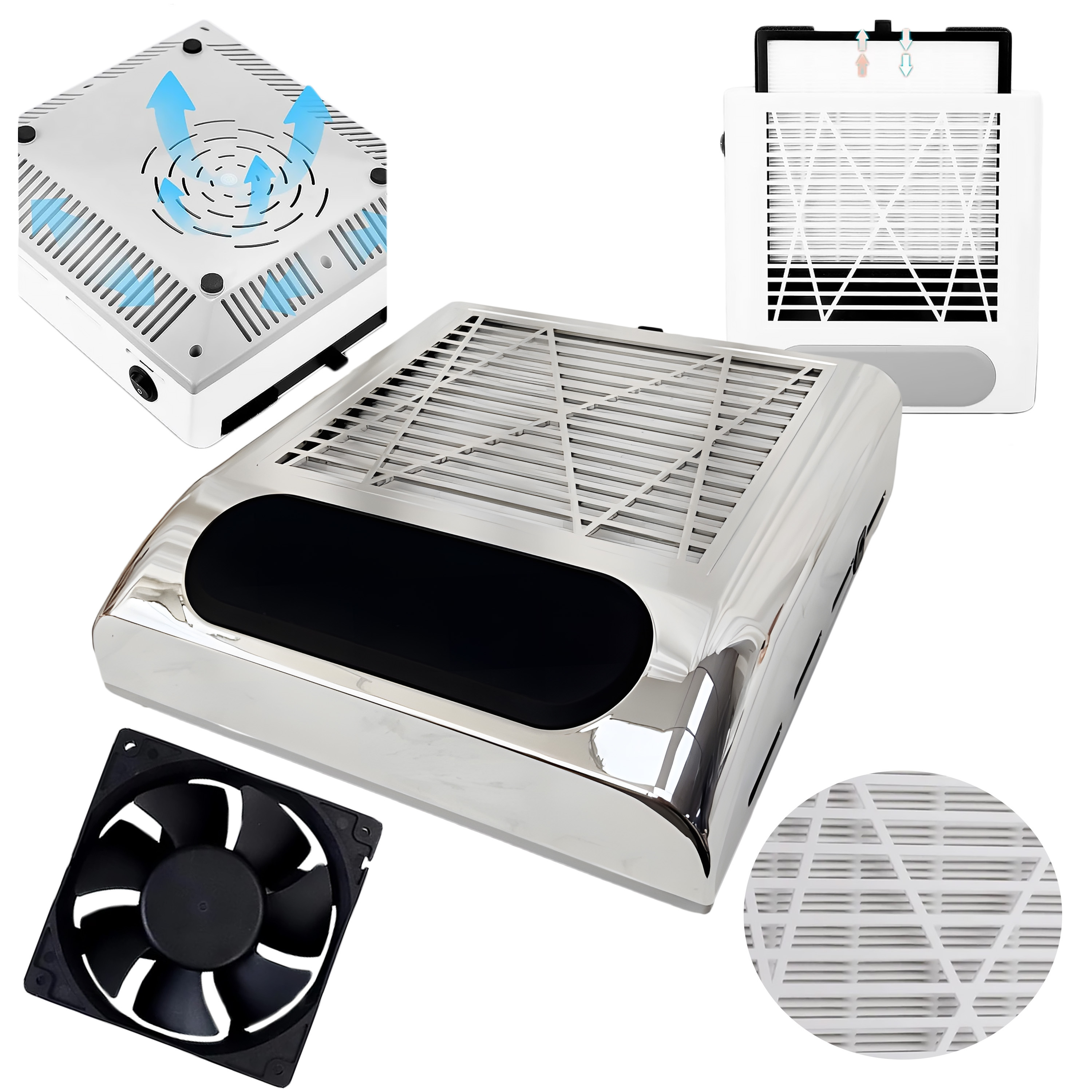 TEMU de poussière en cassette pour manucure avec filtre BEZWORKOWY pour des ongles RETOO