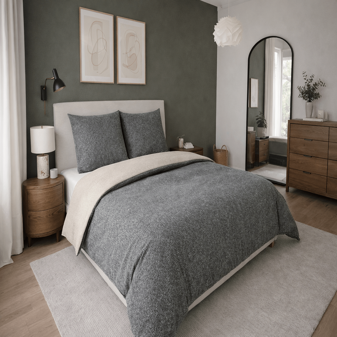 2pcs Reinforced Bedding 135x200 Cm - 100%- Reversible Bedding With Zipper - Washable At 60°c - Soft, Breathable &