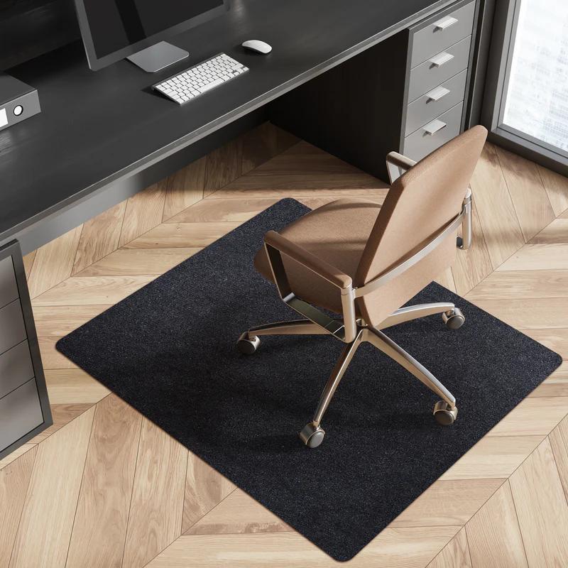 Image of Floor Protection Mat Viking For Office Chairs – Non-slip Made Of Polyester – Protection Mat For Laminate, & Hardwood Floors – Noise-reducing & Durable