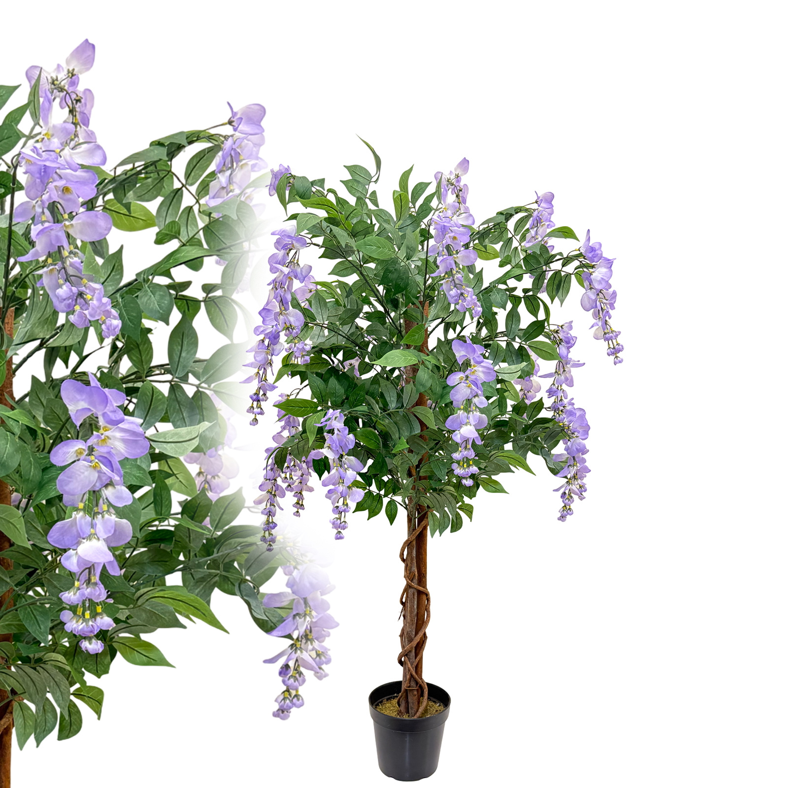 Blue Regen Wisteria 120 Cm Like Real Artificial Wisteria Tree Artificial Flower Artificial Plant Decoration