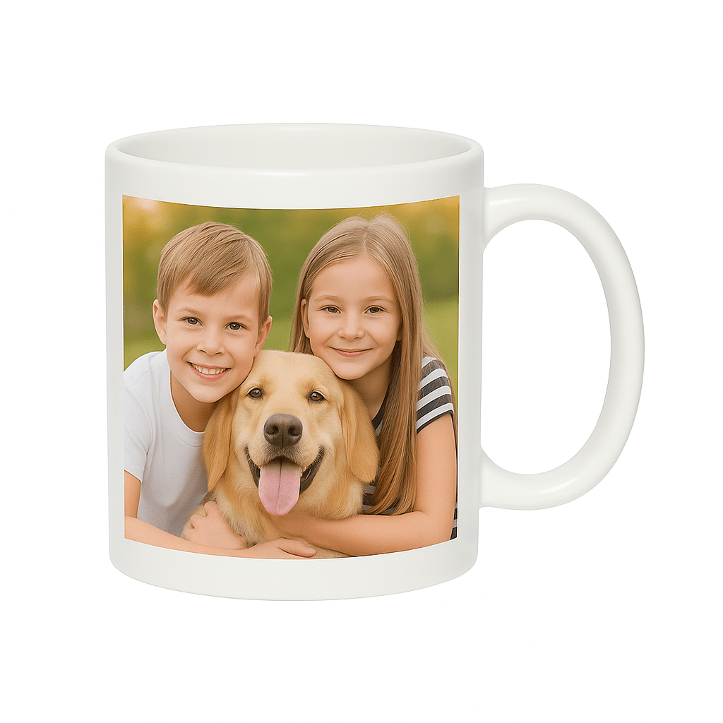 Personalized Mug With Photo, Personalized Ceramic Mug With Photo Image, Coffee Mug With Custom Text Or Quote - 330 Ml