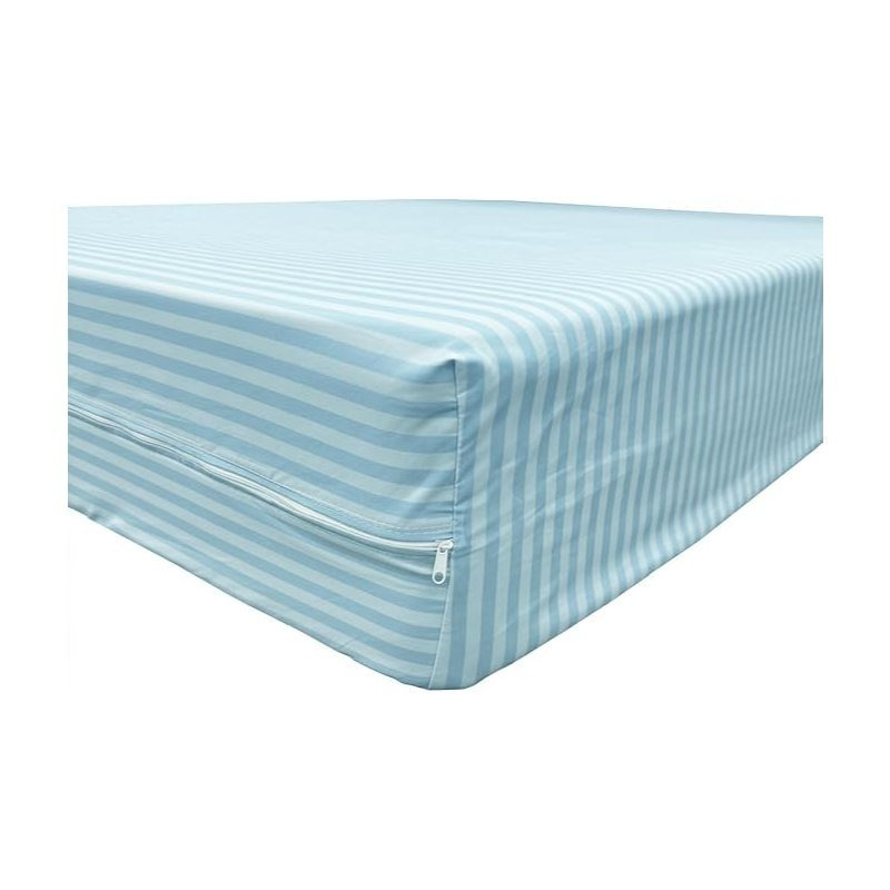 TEMU de Colchón con Cremallera - Protector Colchón Transpirable, Tejido Poliéster Sin Elástico - para Cama 90/105/135/150cm, Azul