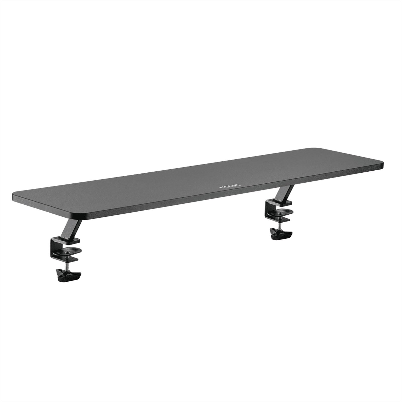 TEMU New Slam Raised Monitor Support, Lifts Monitor 13cm, Ergonomic Desk Support, 100x26cm Shelf, Supports 13 To 32 Inch Screens, Black