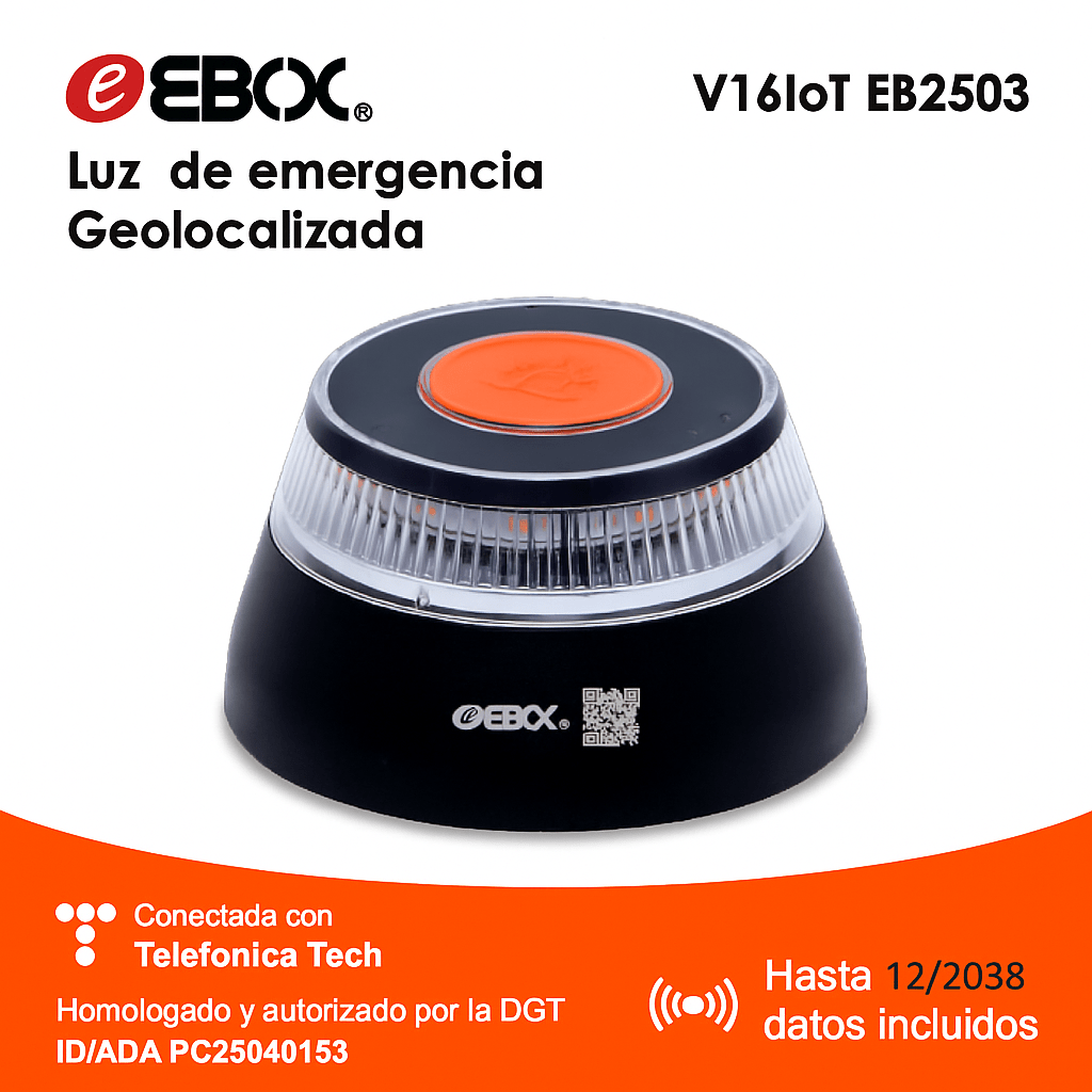 imagen del artículo   v16 luz de emergencia geolocalizada seal v16 homologada dgt, certificada por la dgt con número de certificación