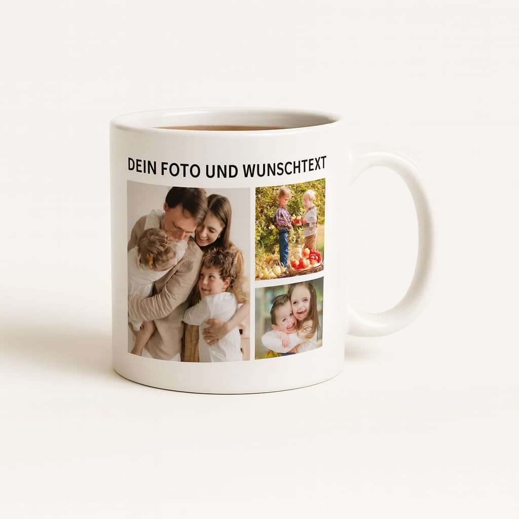 Personalized Mug With Photo And Text, Personalized Mug With Photo Image Text Name, Ceramic Coffee Cup With Text Or Slogan To Personalize - 330 Ml