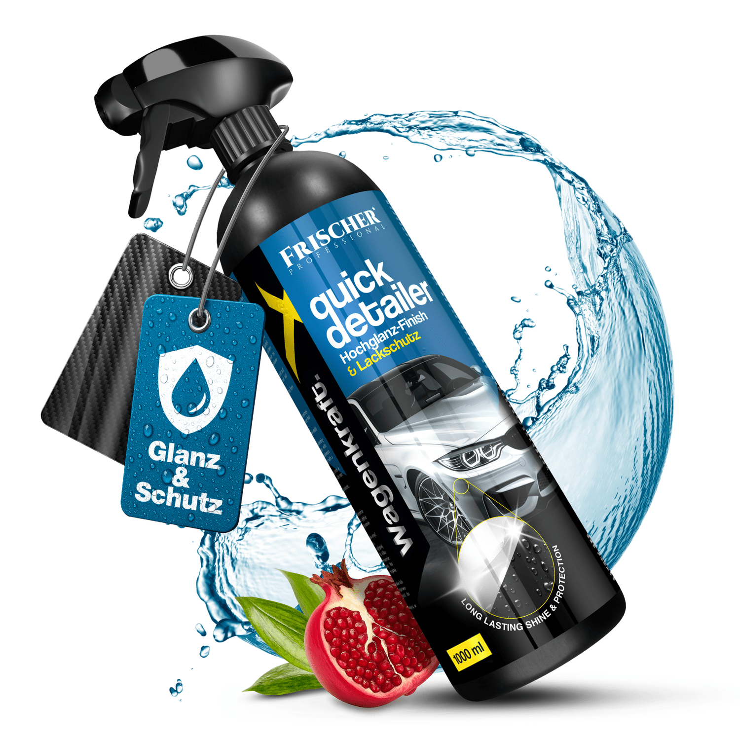 E-shop Quick Detailer 1000 ml – Sofortiger Glanz und Lackschutz, Hydro-Effekt, Autobeschichtung,
