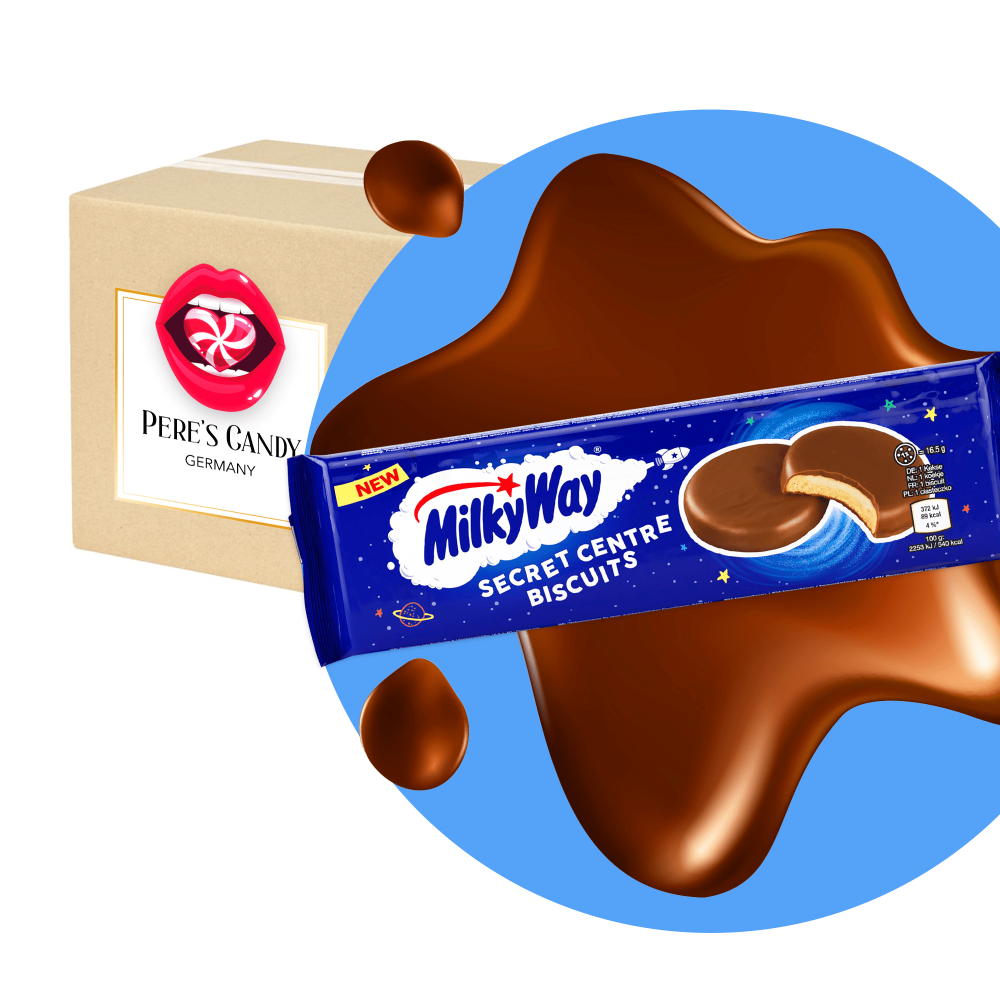 Milky Way Secret Centre Biscuits 132g