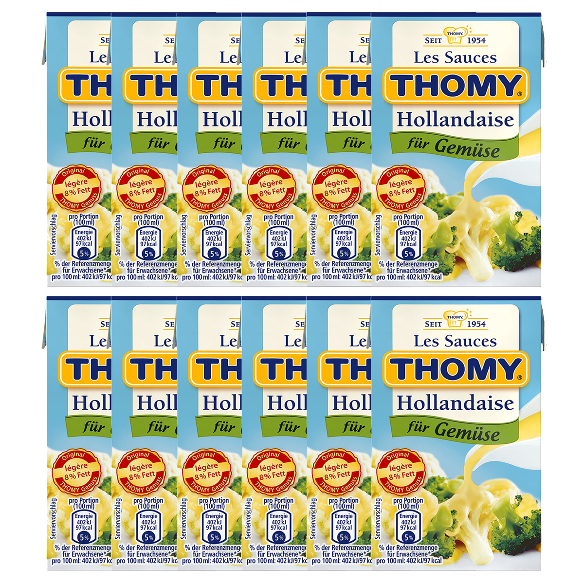 Thomy's Hollandaise Sauce For Vegetables, Reduced Fat, 250ml, 12-pack