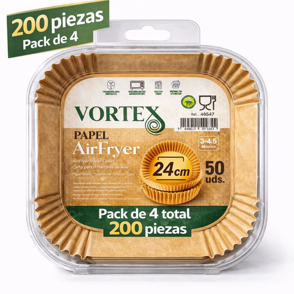 TEMU AOREX Papel Freidora Aire, 200 y 600 Piezas Papel Air Fryer Cuadrado dos medidas (16-20CM 3-4.5L) Y (20-24CM 4.5-6L) , Material Seguro y