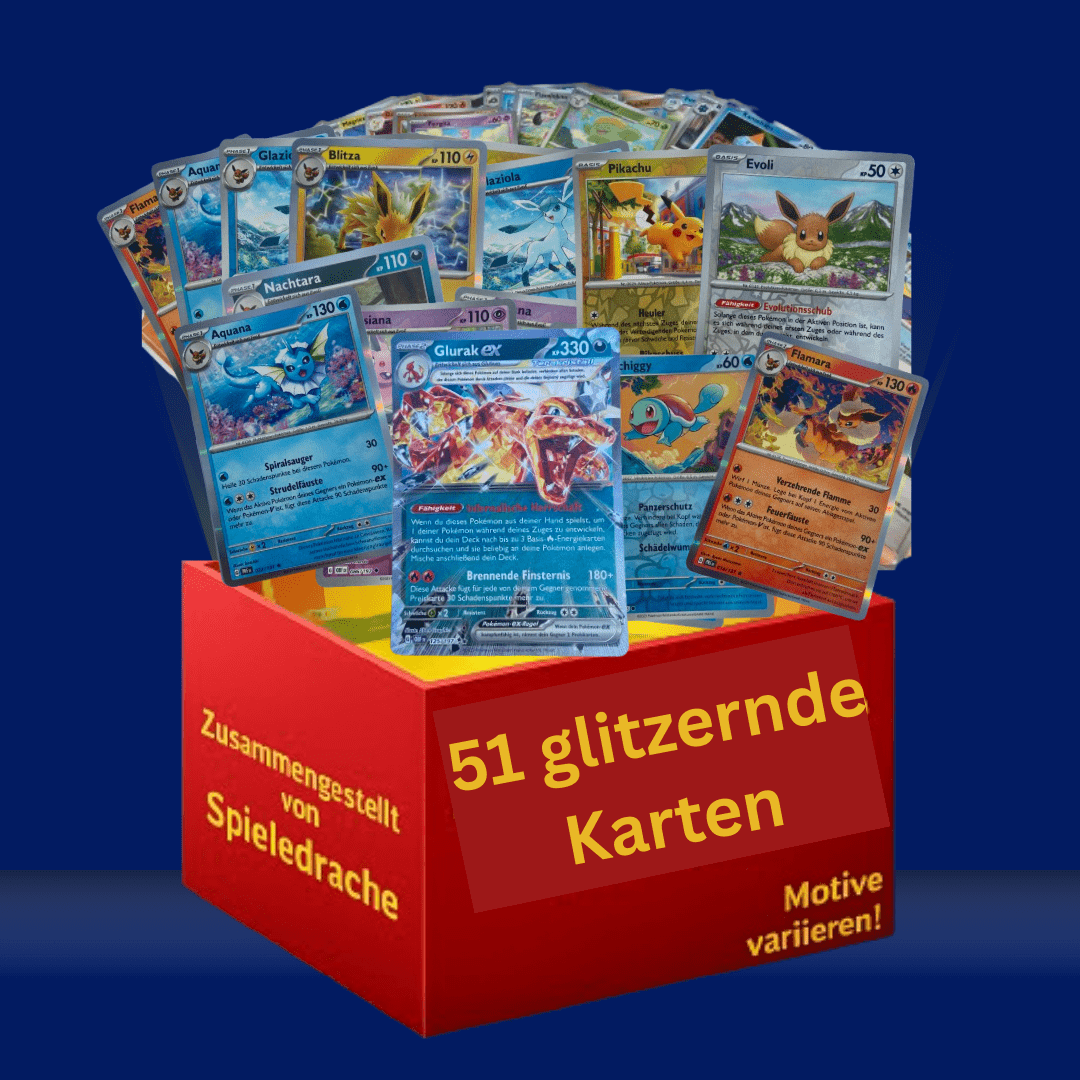 E-shop 51 Glitzernde Pokemon Karten - Deutsch - Das Highlight für Kinder /