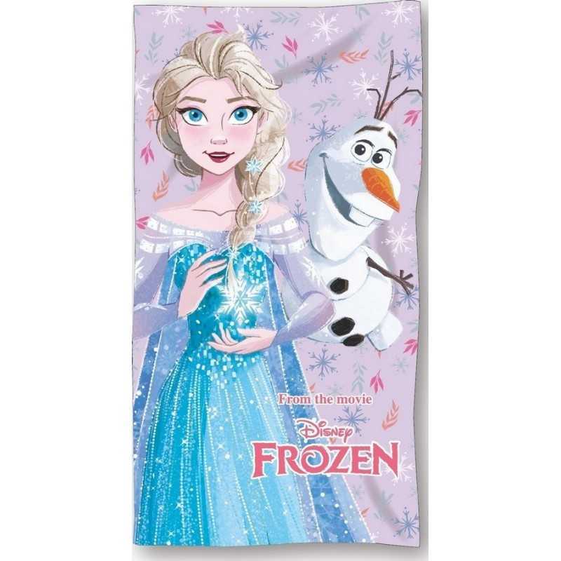 TEMU Serviette de Bain Frozen 100% Coton- La Reine des Neiges - Drap de Plage 70 x 140 cm - Disney